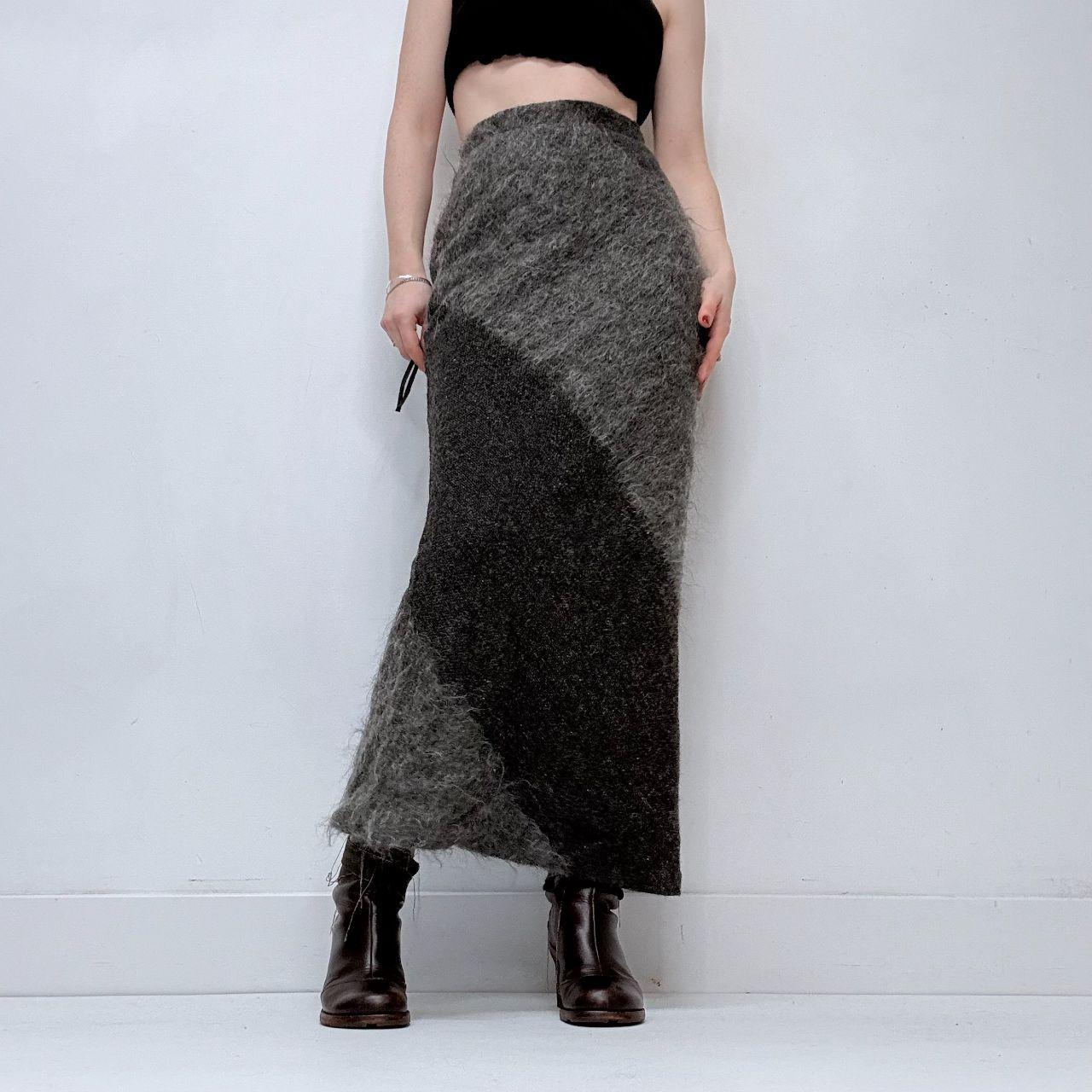 Mohair grey aline skirt