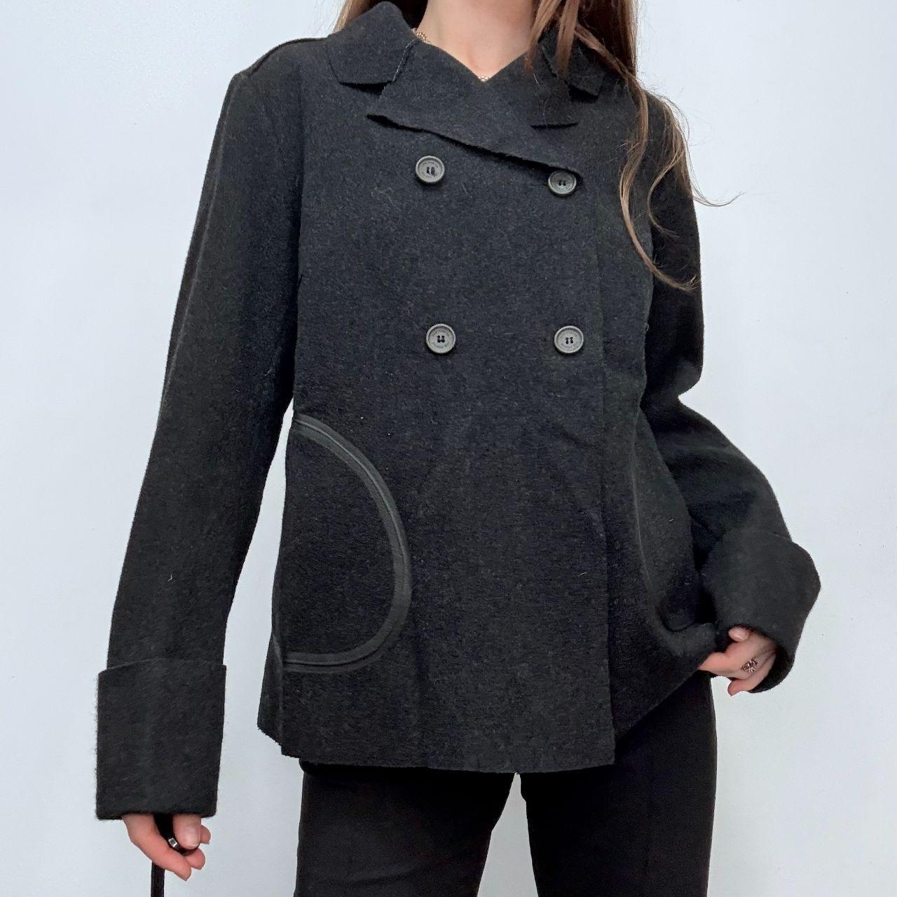 Grey wool cop copine pea coat