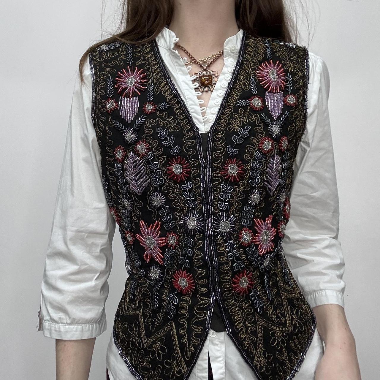 Beaded embelished wasitcoat