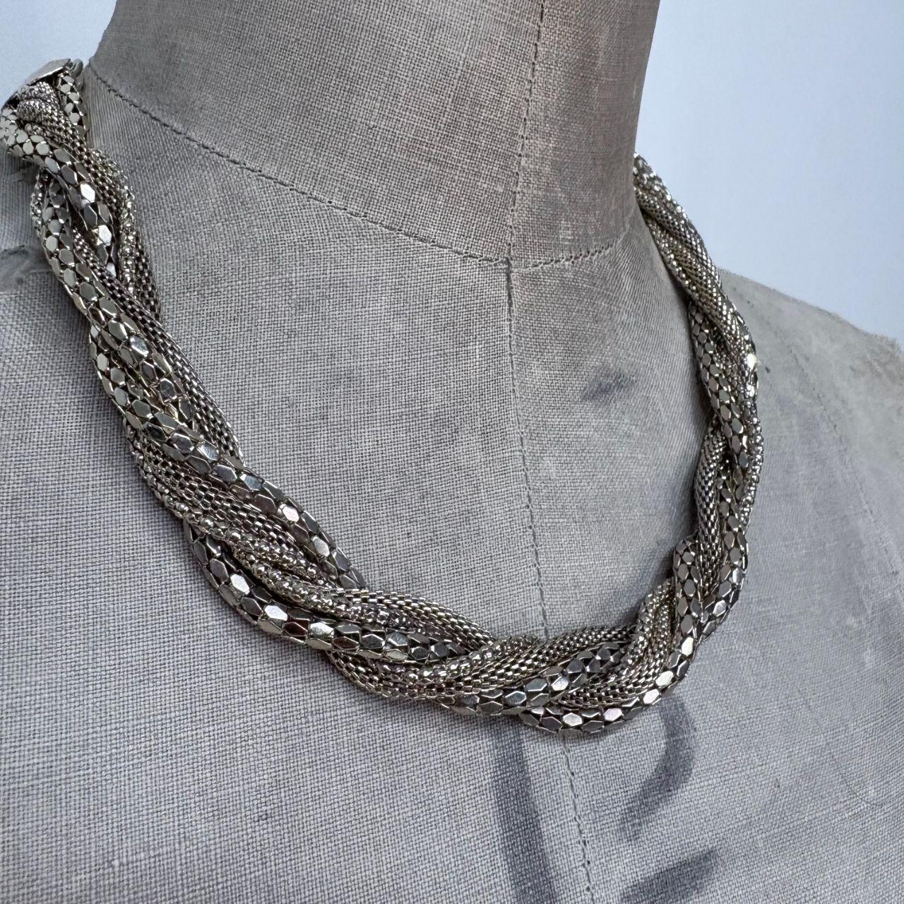 Layered twist chain chain necklace
