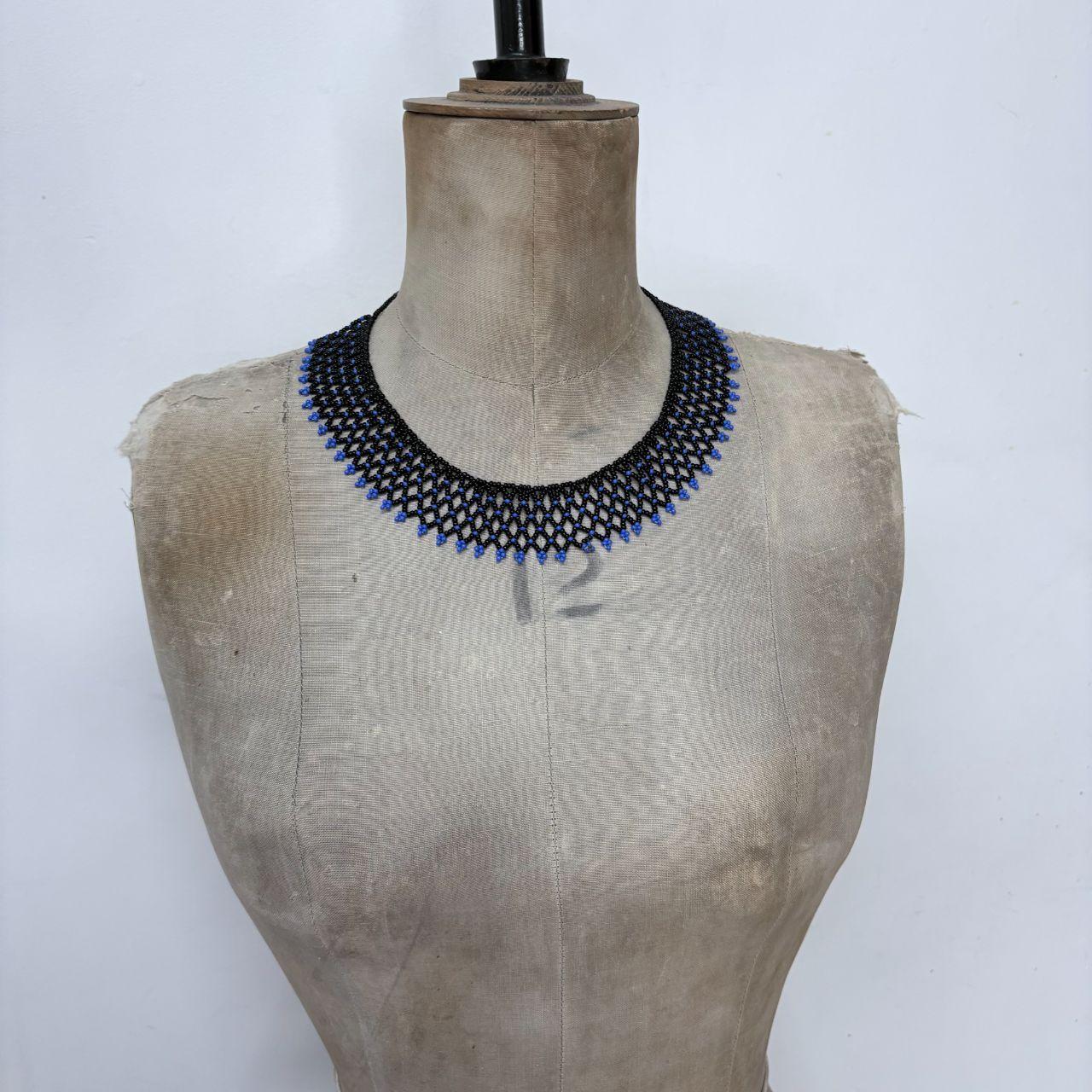 Boho beaded collar necklace