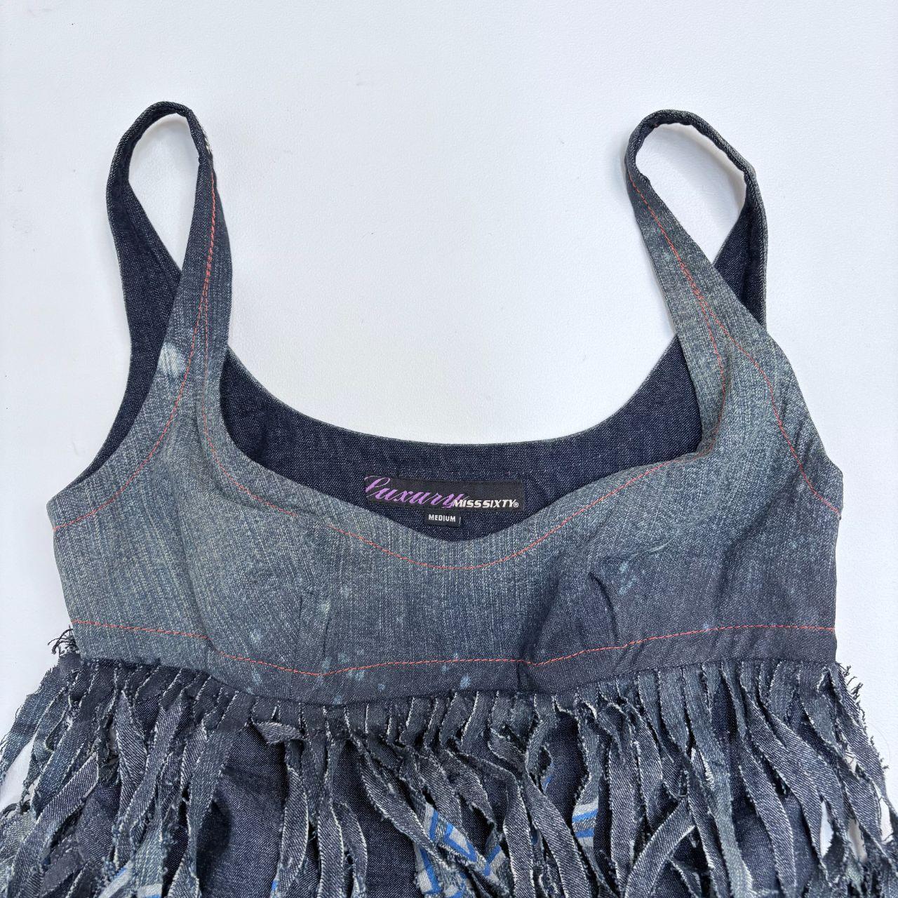 Miss Sixty distressed tassel boho fringe dress
