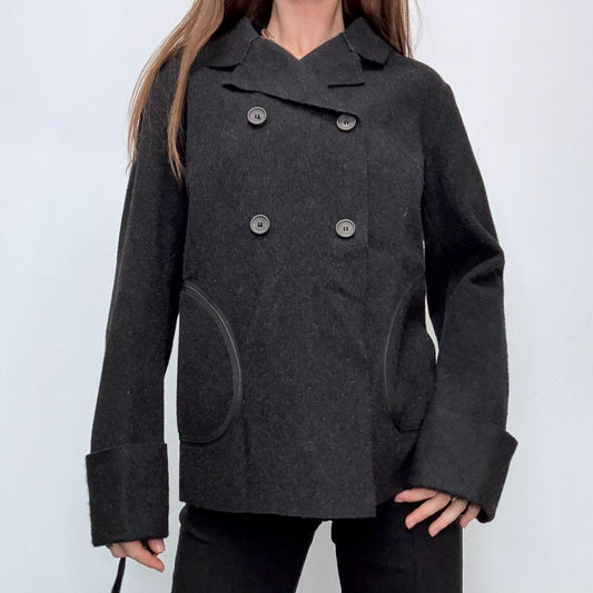 Grey wool cop copine pea coat
