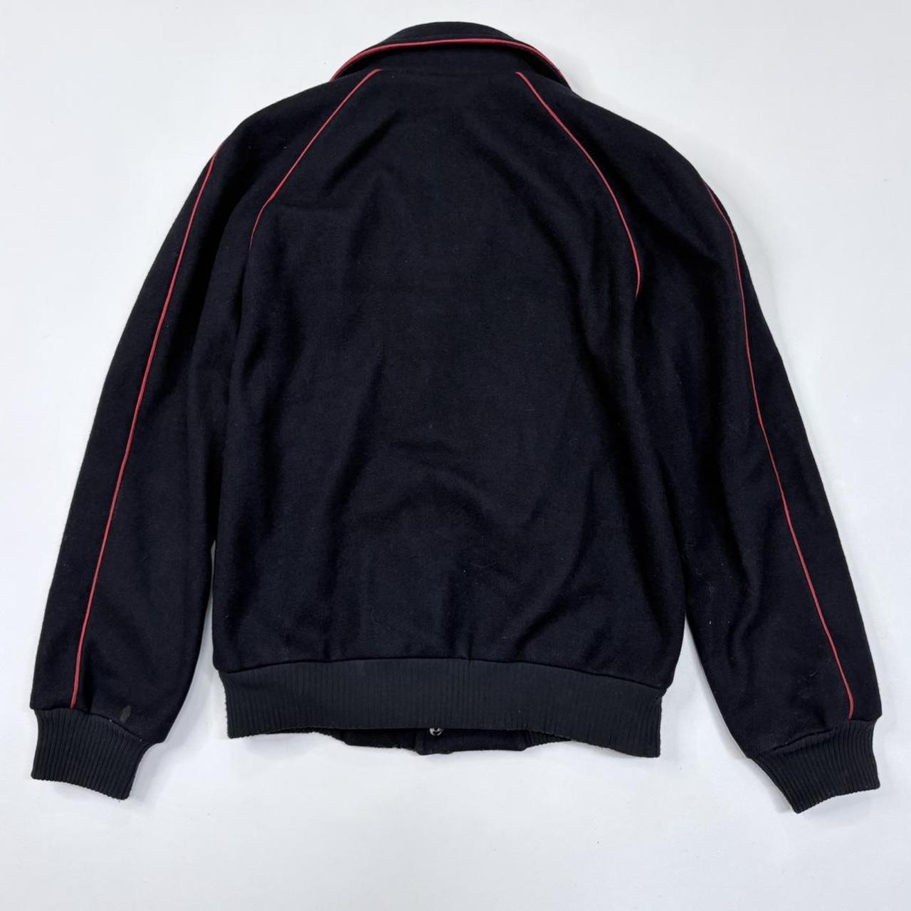 Navy wool slouchy bomber jacket