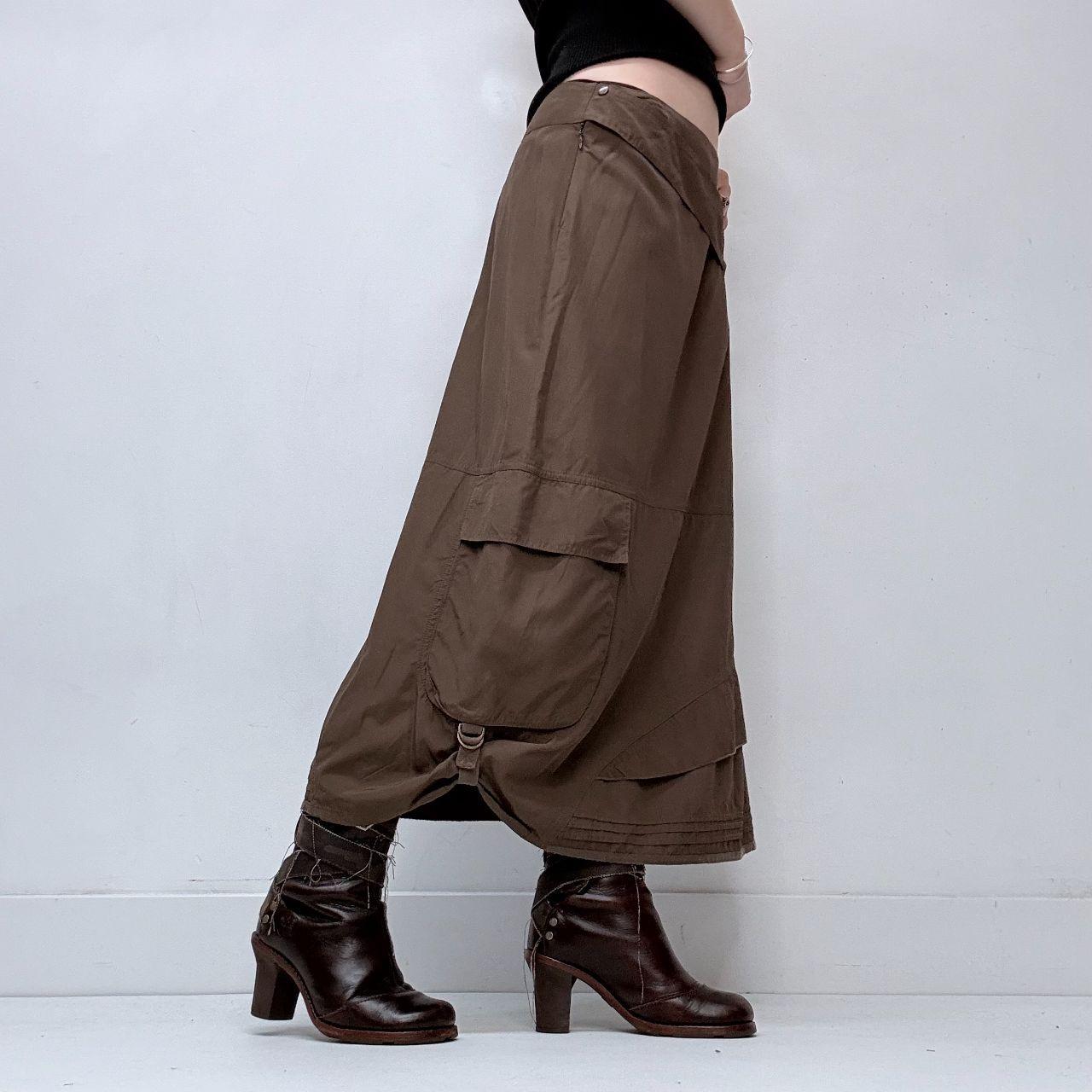 Brown Cop Copine utility maxi skirt