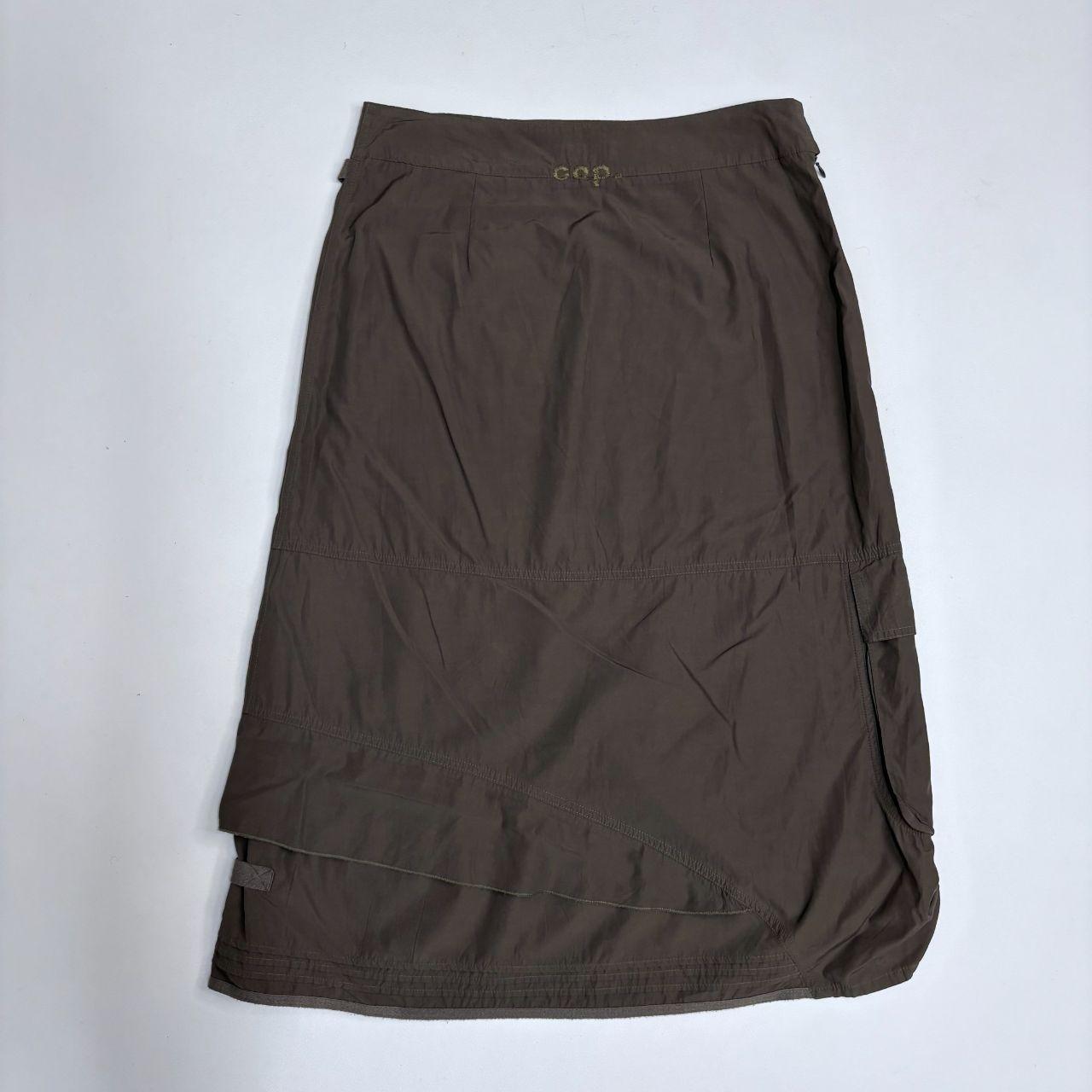 Brown Cop Copine utility maxi skirt