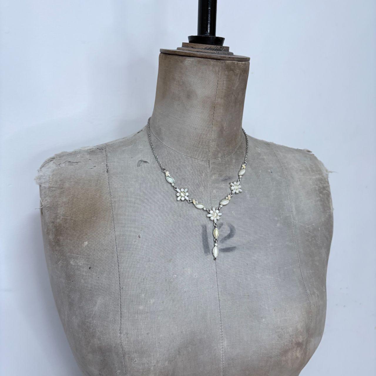 Gem fairy flower necklace