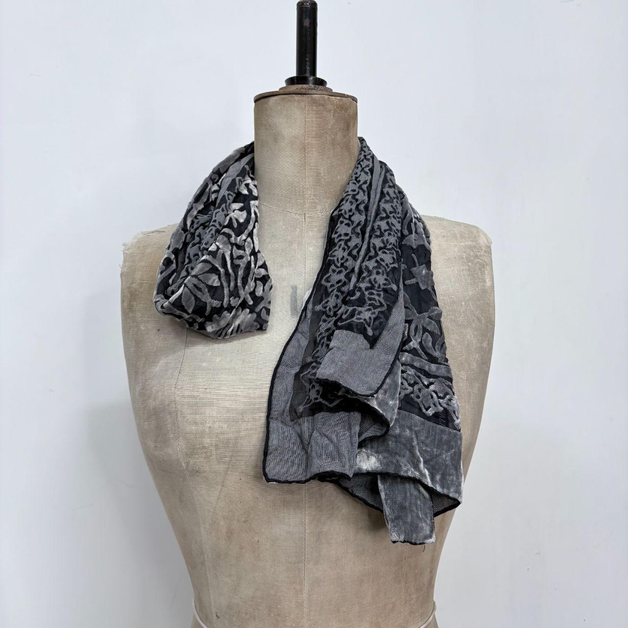 Velvet hippie sheer scarf