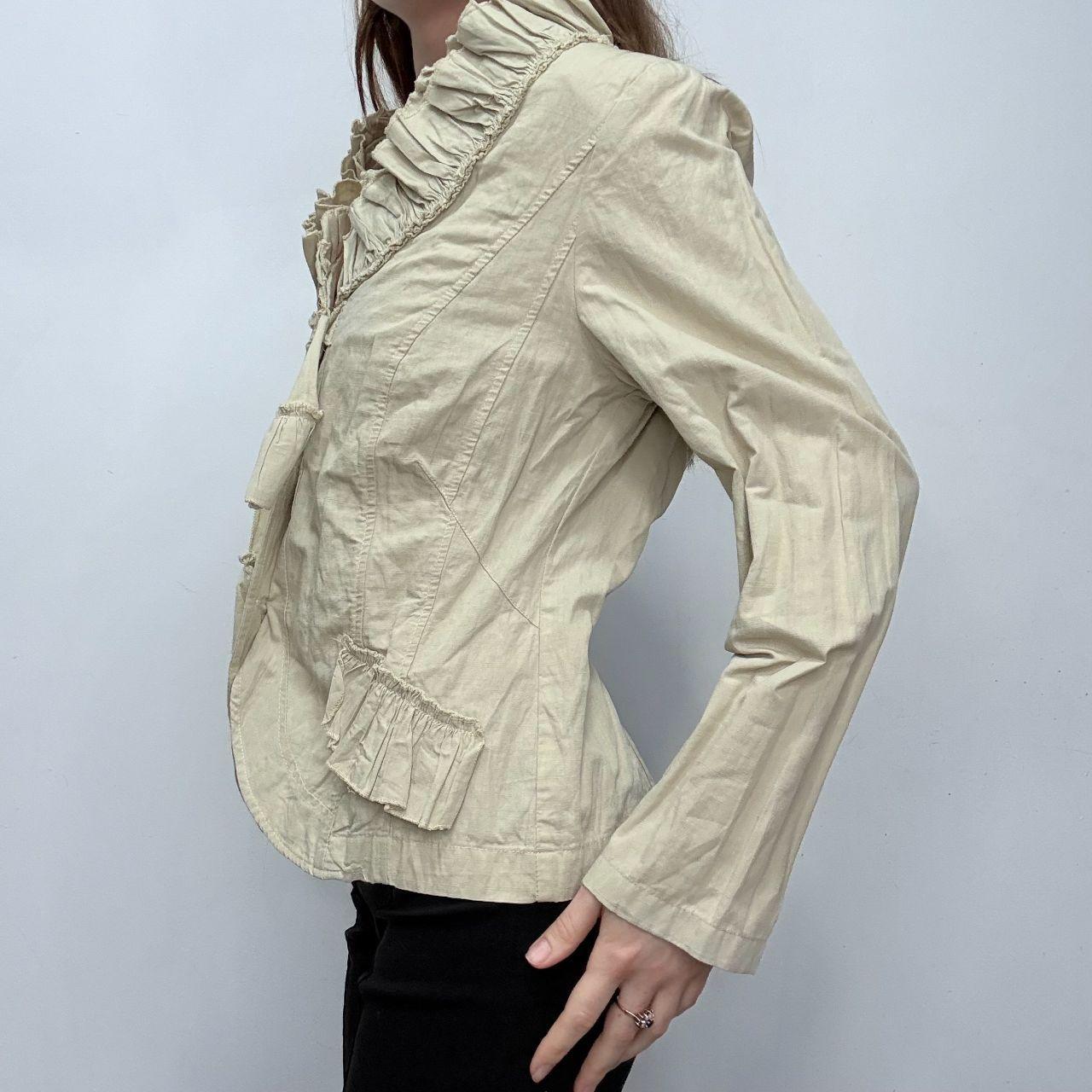 Flared structured flared shirt jacket