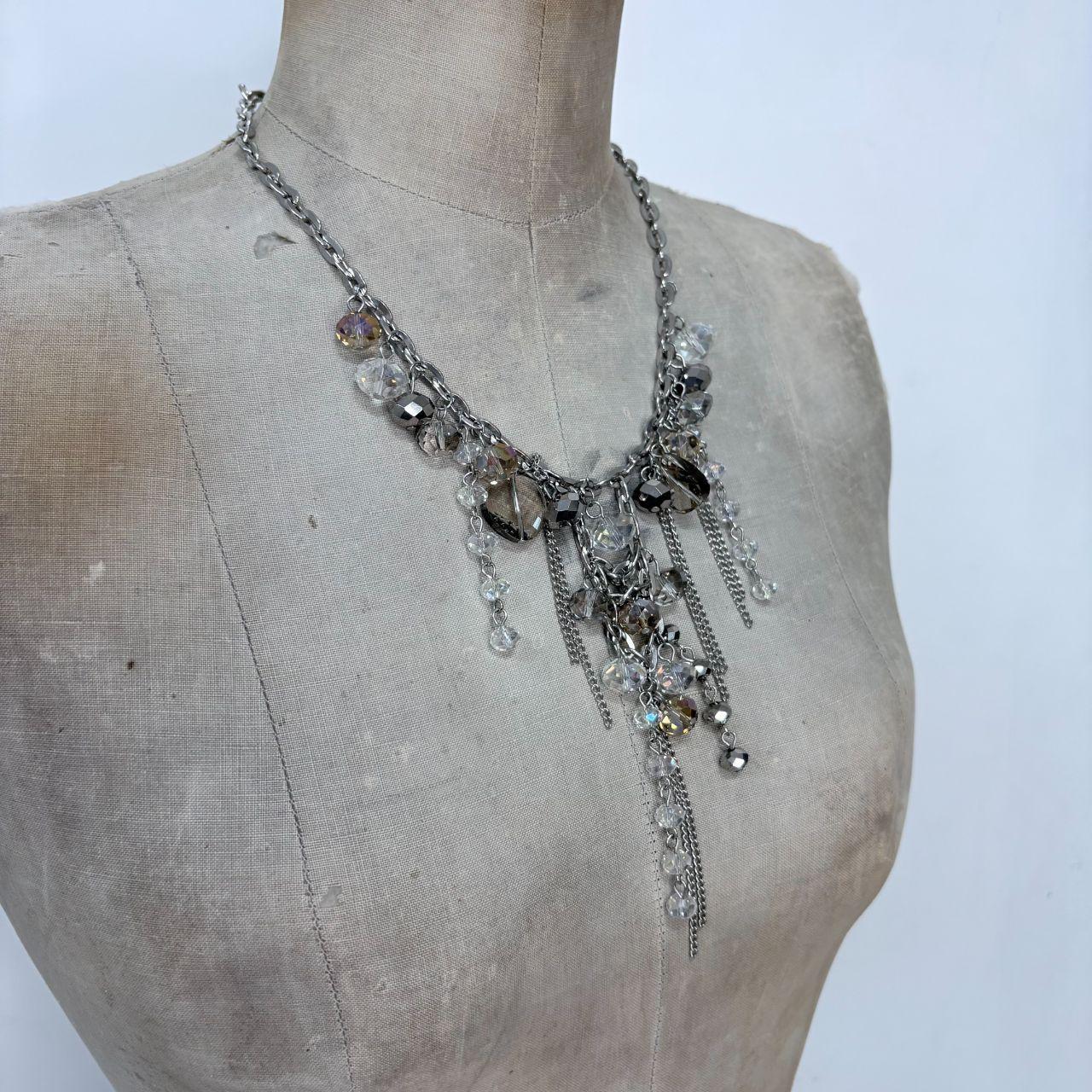 Draped chain grunge necklace