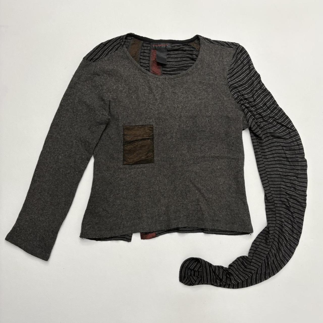 Grey wool asymmetric Custo Barcelona jumper