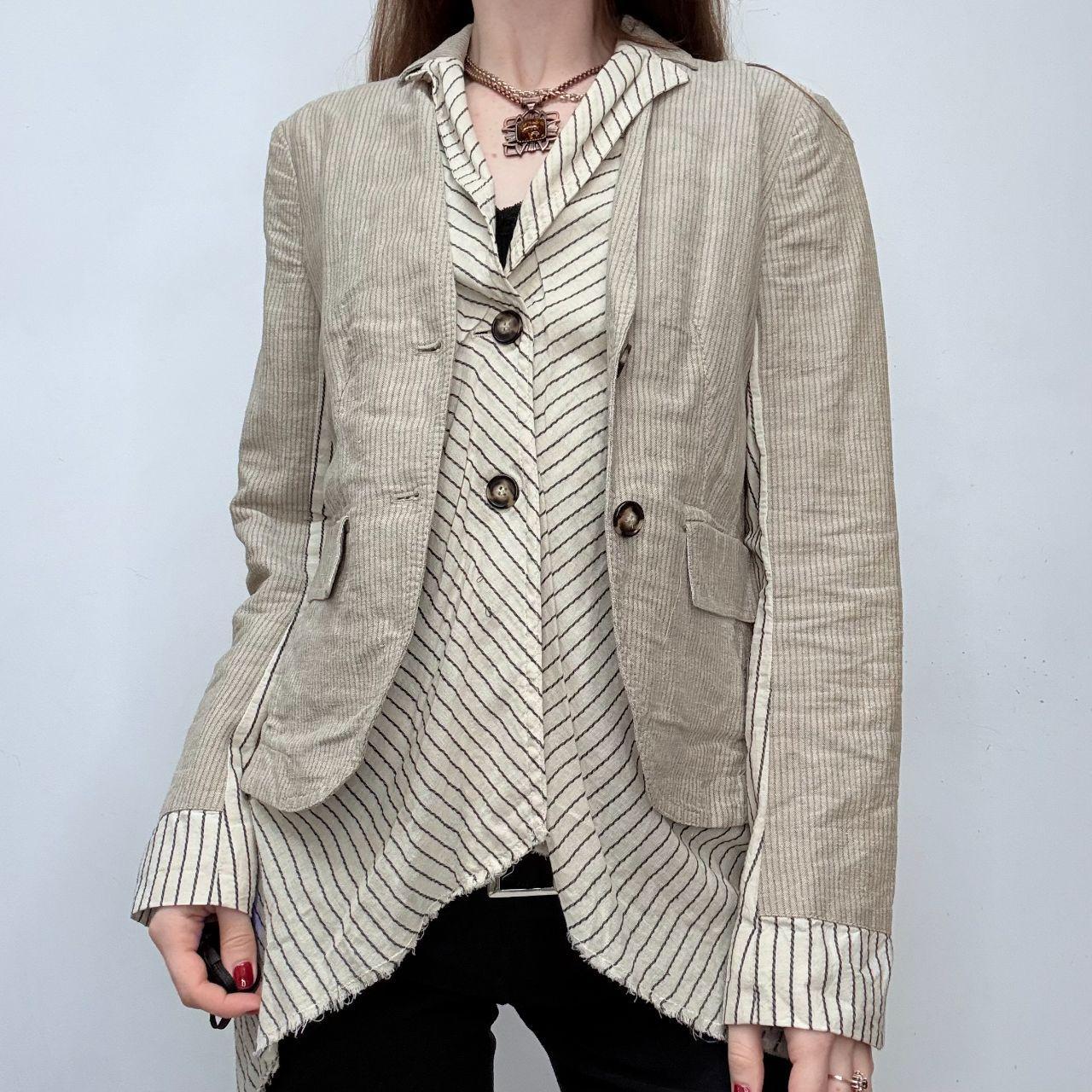 Layered allsaints pinstripe shirt blouse