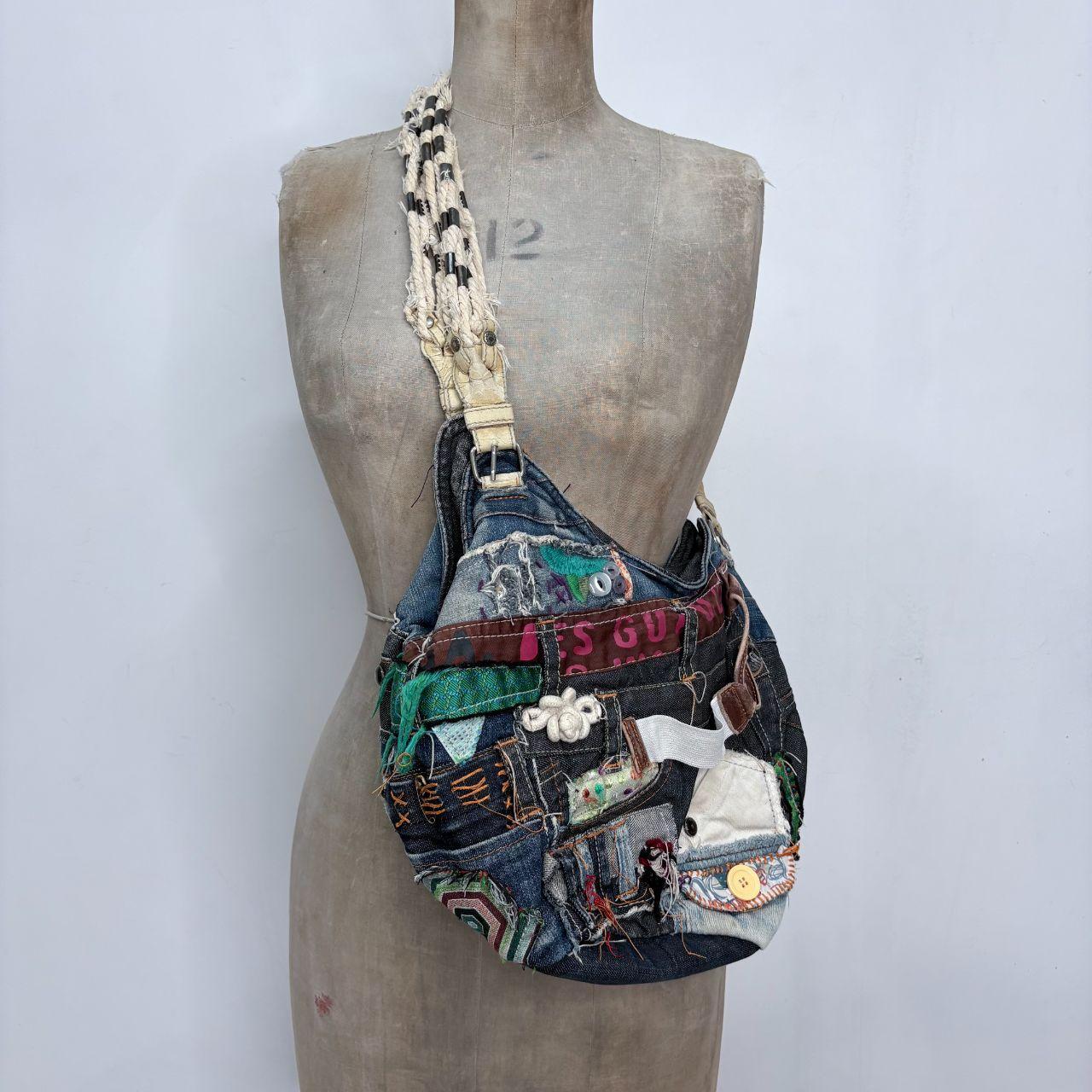 Grunge patchwork bag