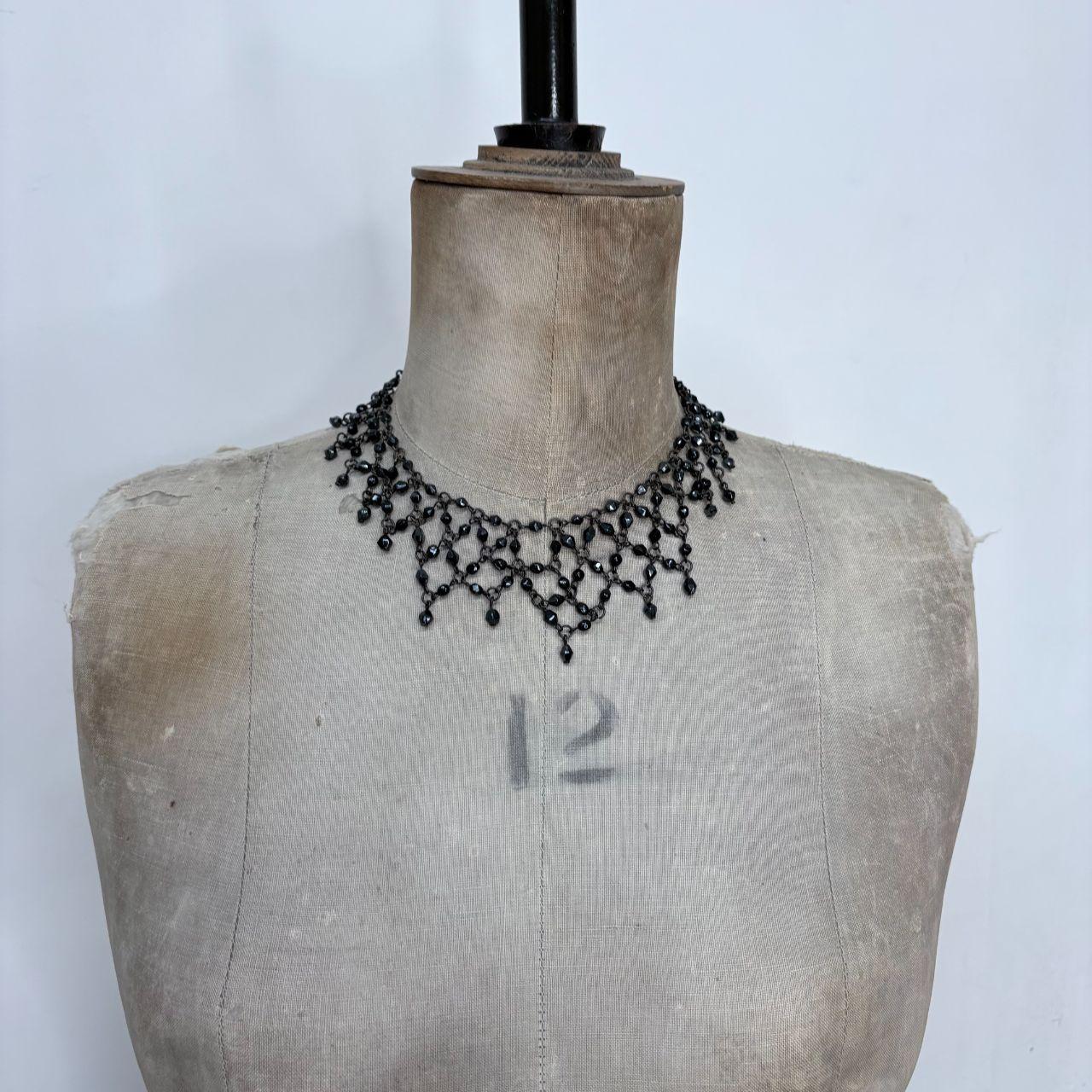 Beaded gothic grunge necklace