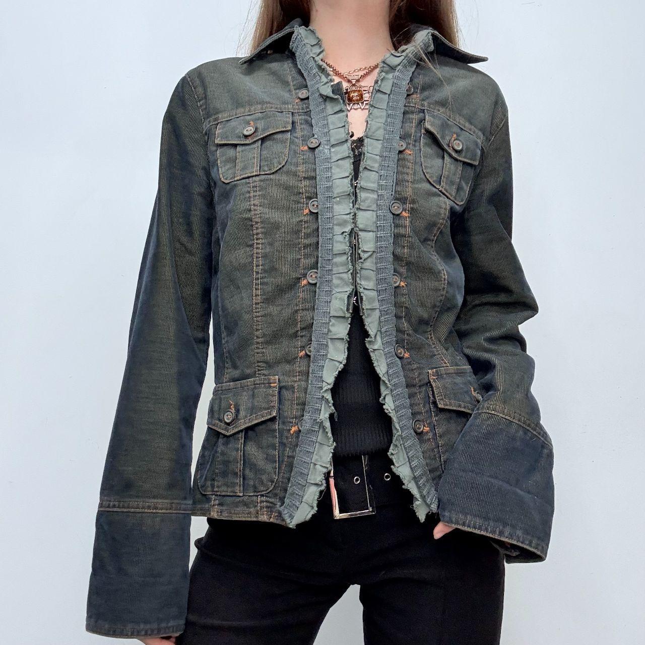 Distressed military jacket