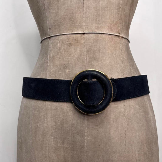 Thick suede belt