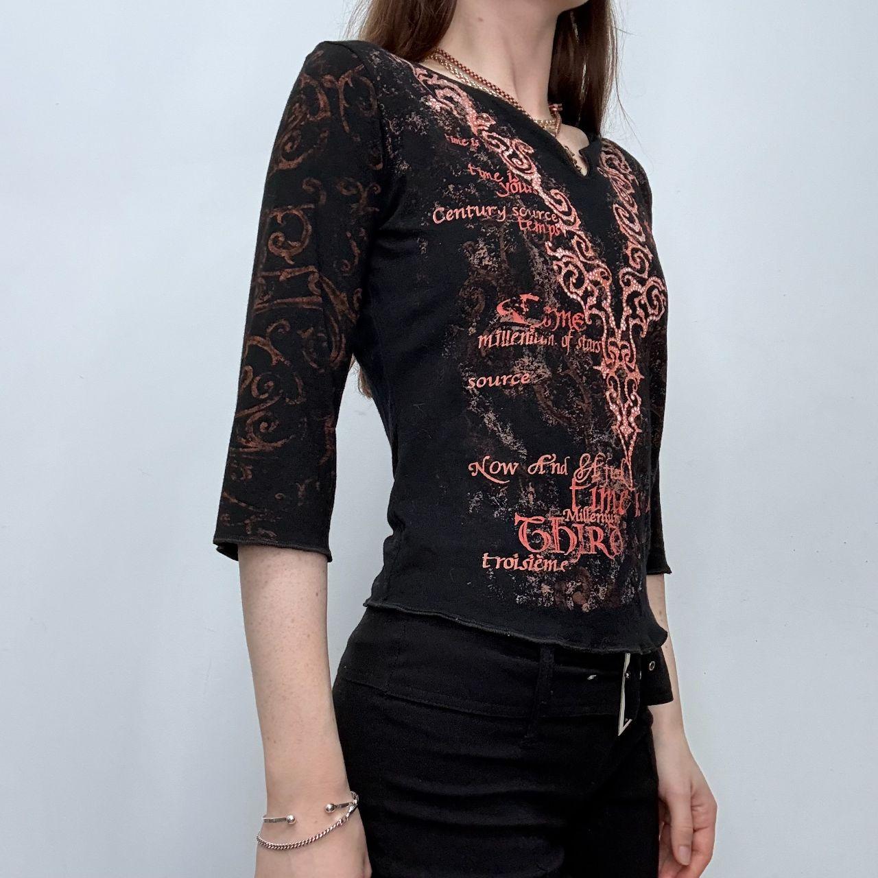 Graphic printed grunge t-shirt