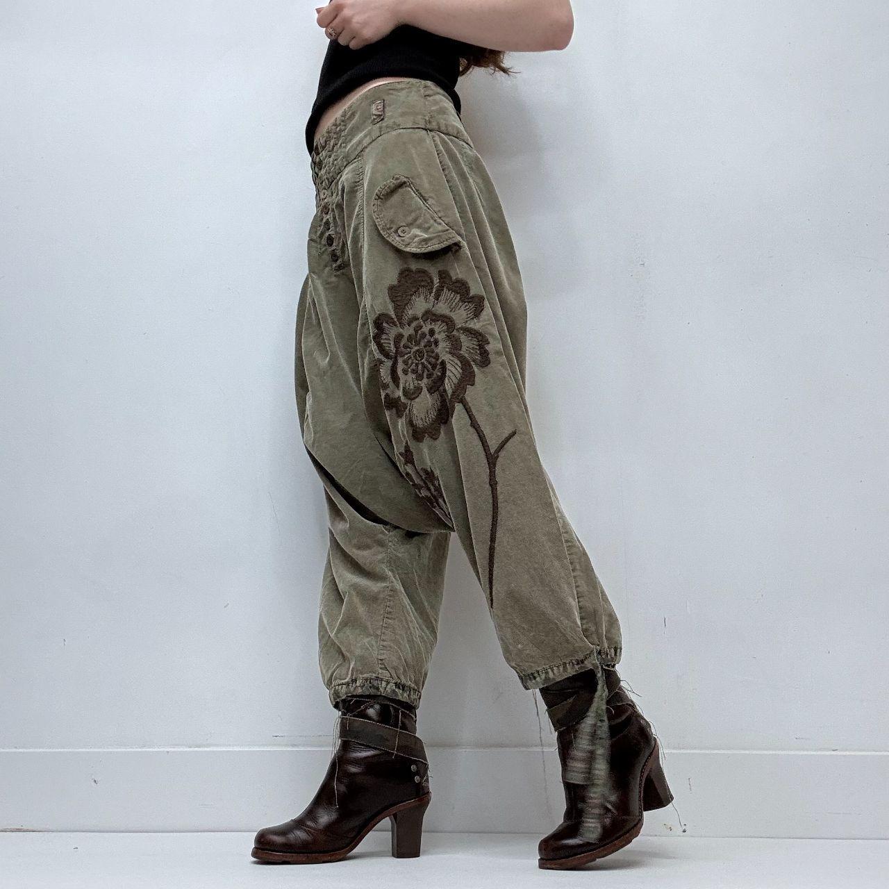 Khaki balloon grunge trousers