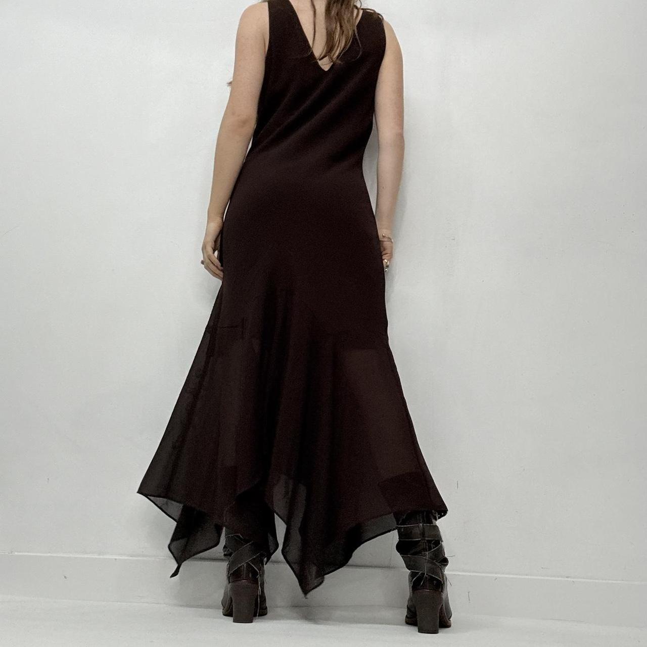 Brown fairy floaty maxi dress