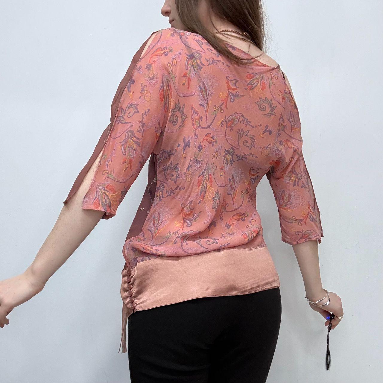 Flutter sheer embroidered fairy shirt