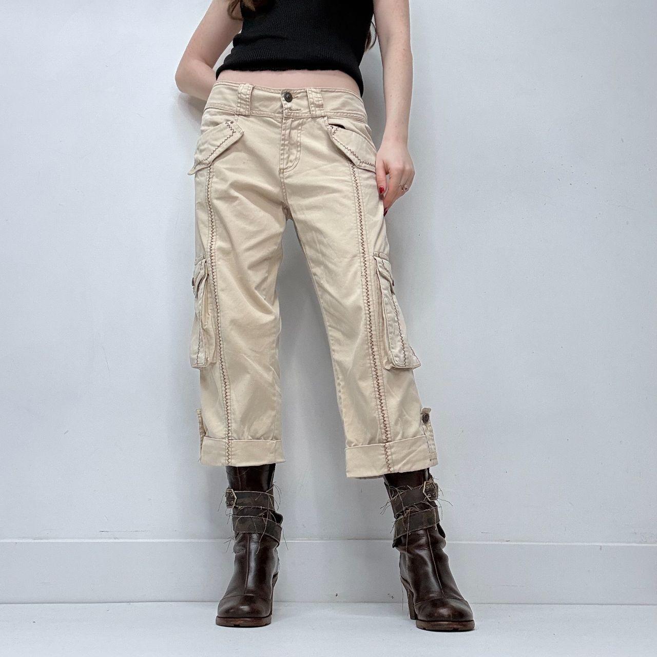 Tan utility Cavalli capri pants
