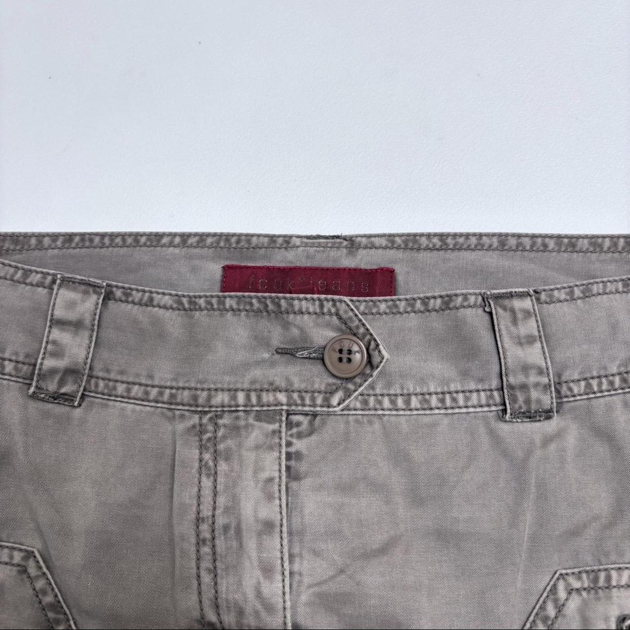 Tan utility mini cargo skirt