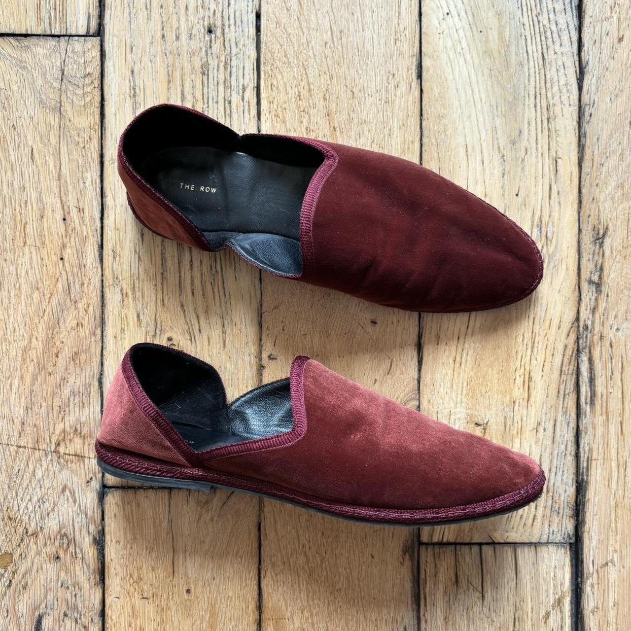 Velvet ballet flat pumps