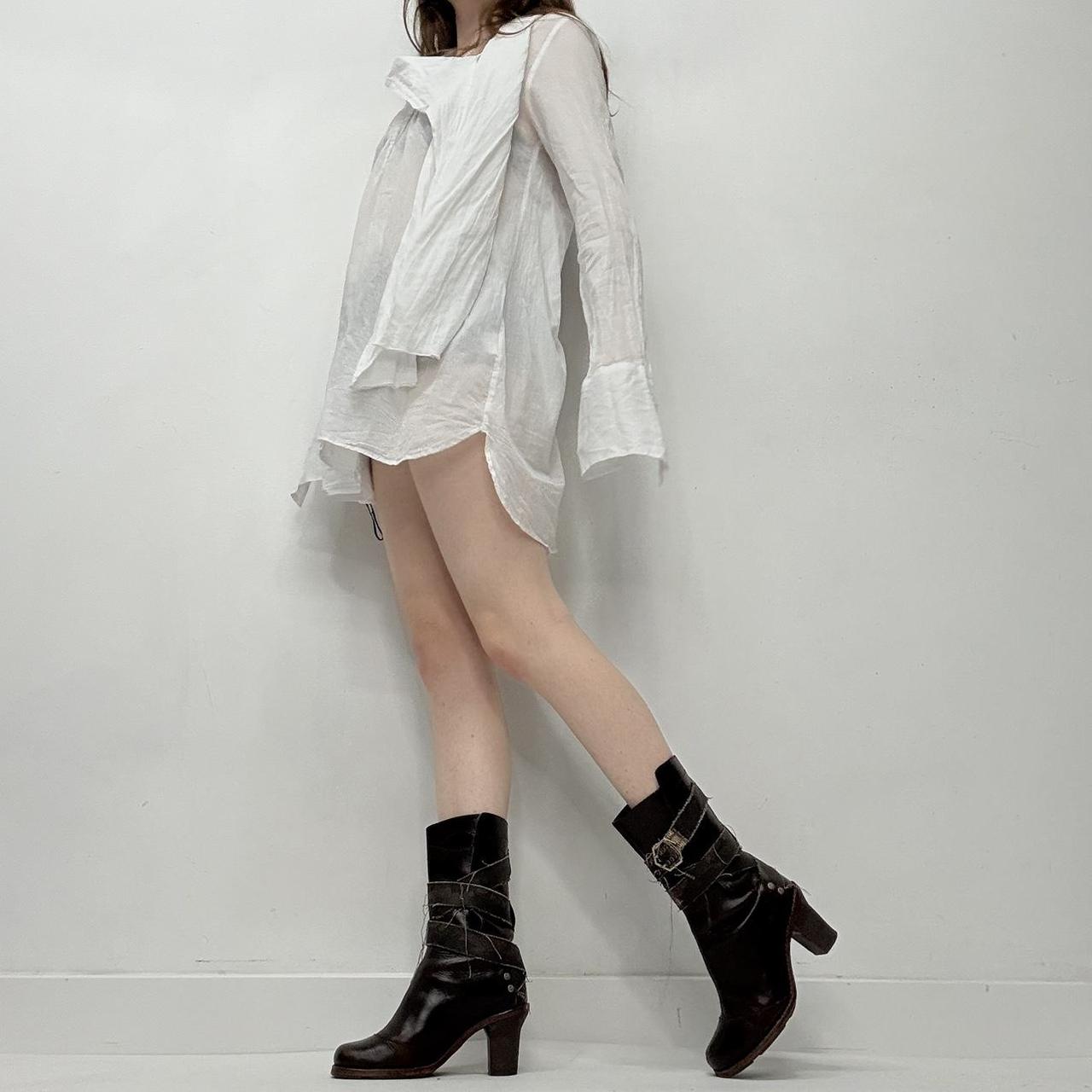 White cop copine mini dress