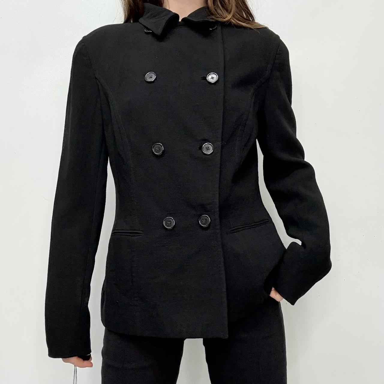 Black ralph Lauren purple label pea coat