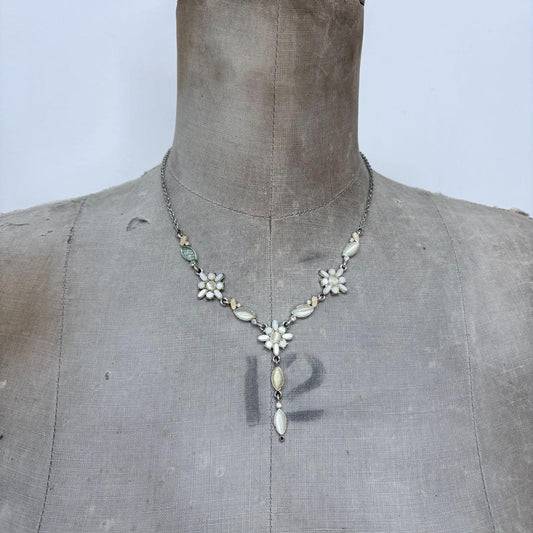 Gem fairy flower necklace