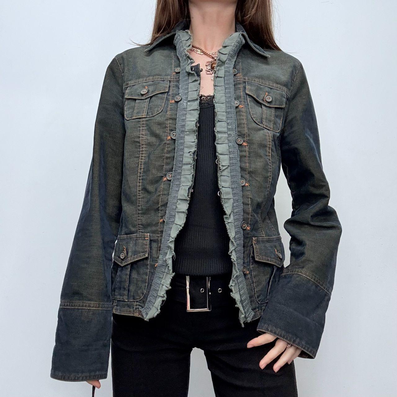 Distressed military jacket