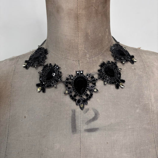 Black gothic grunge necklace