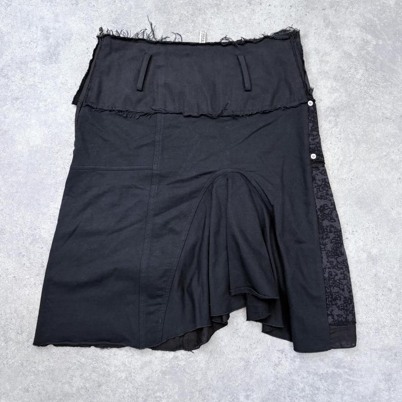 Black asymmetric grunge fairy skirt
