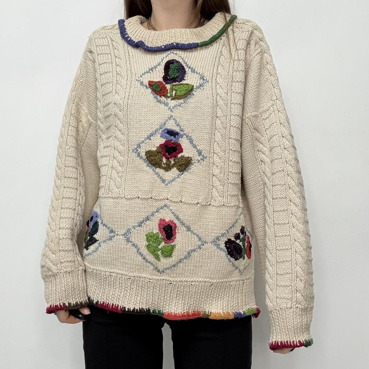Slouchy knit norwigan arran knit