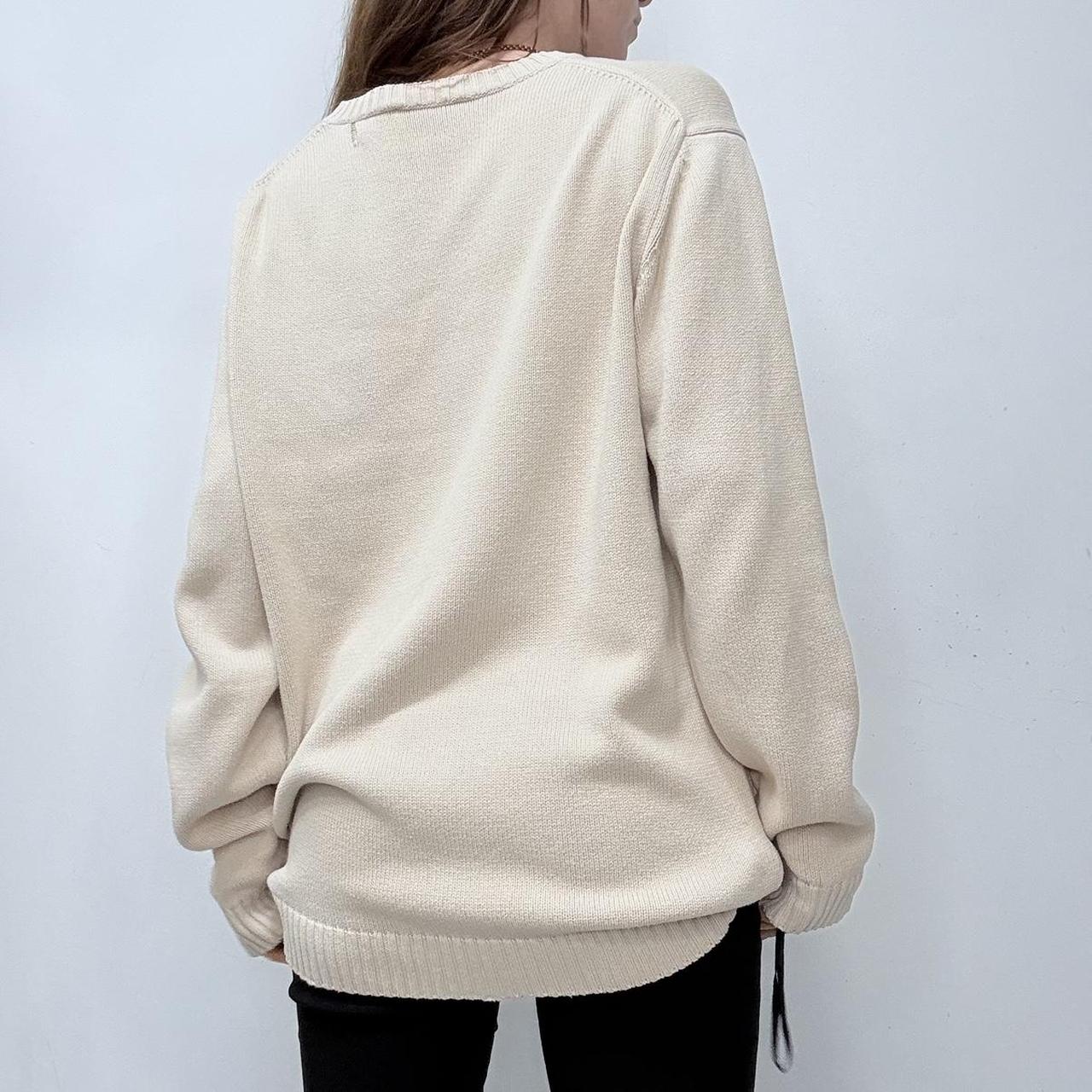 YSL oversized cotton knitted jumper