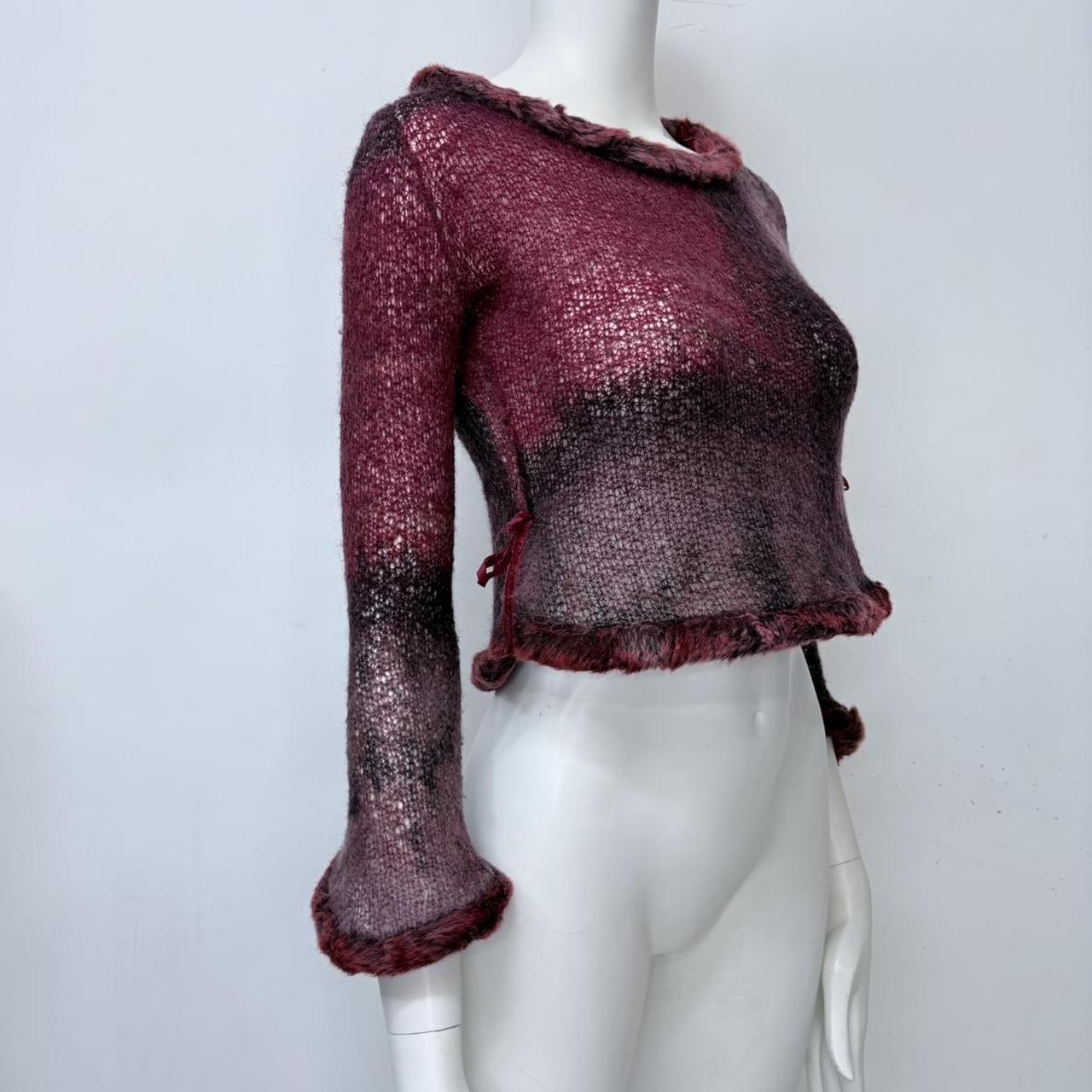 Sheer fairy mohair knitted jumper