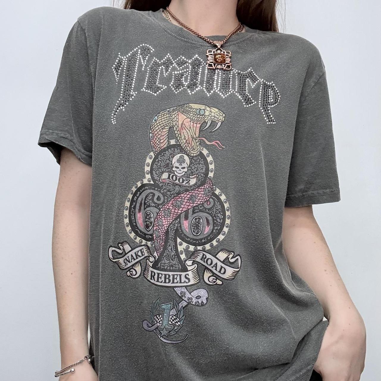 Distressed graphic grunge t-shirt