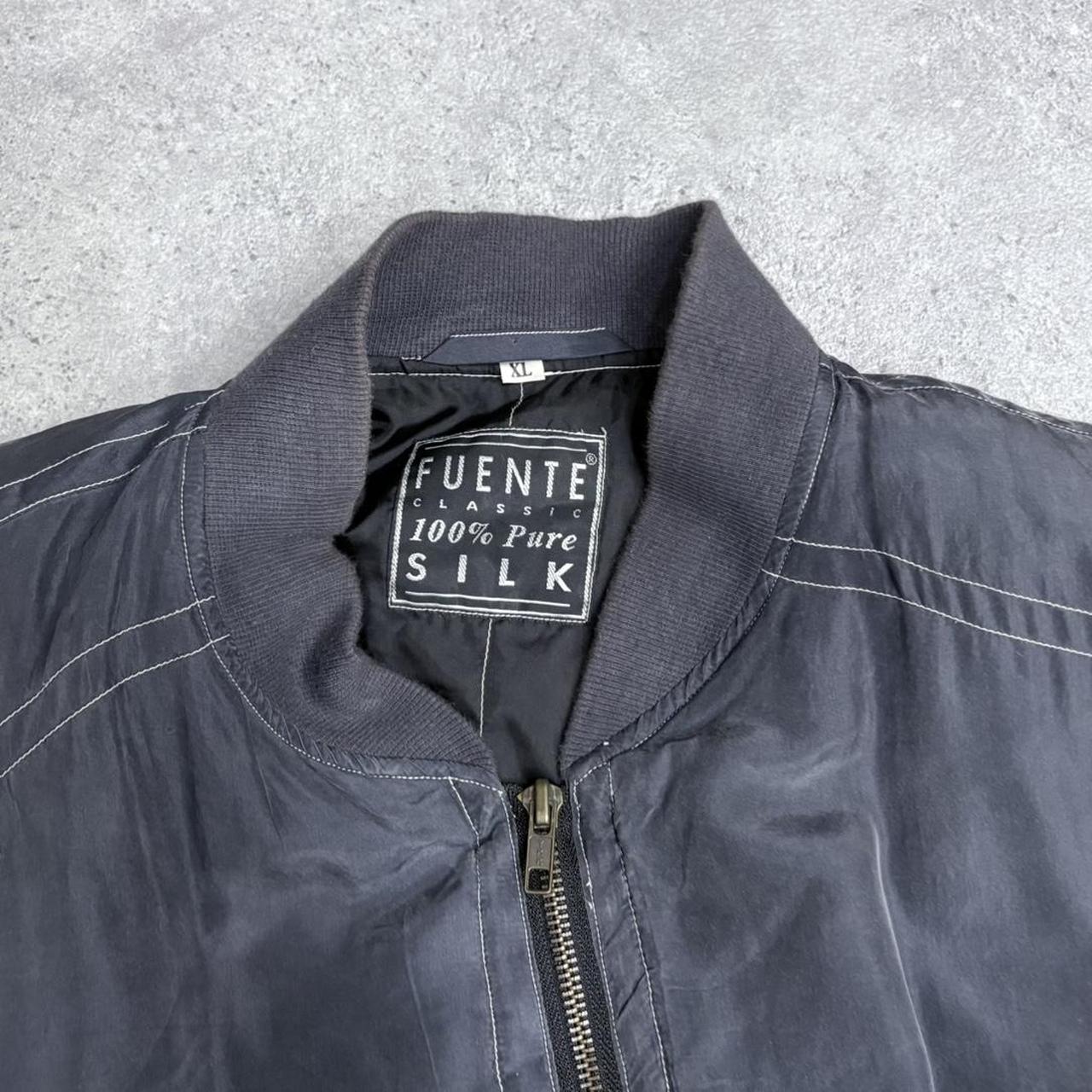 Silk puff oversized bomber