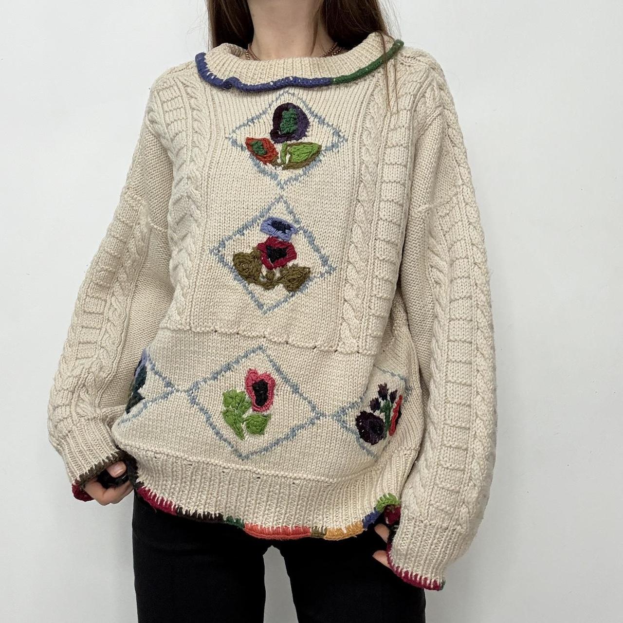 Slouchy knit norwigan arran knit