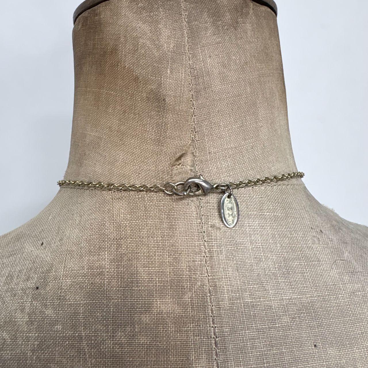 Boho hanging bead necklace