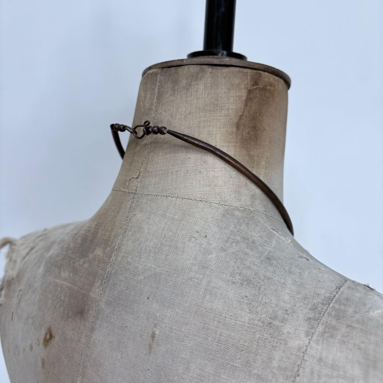 Chunky boho metal necklace