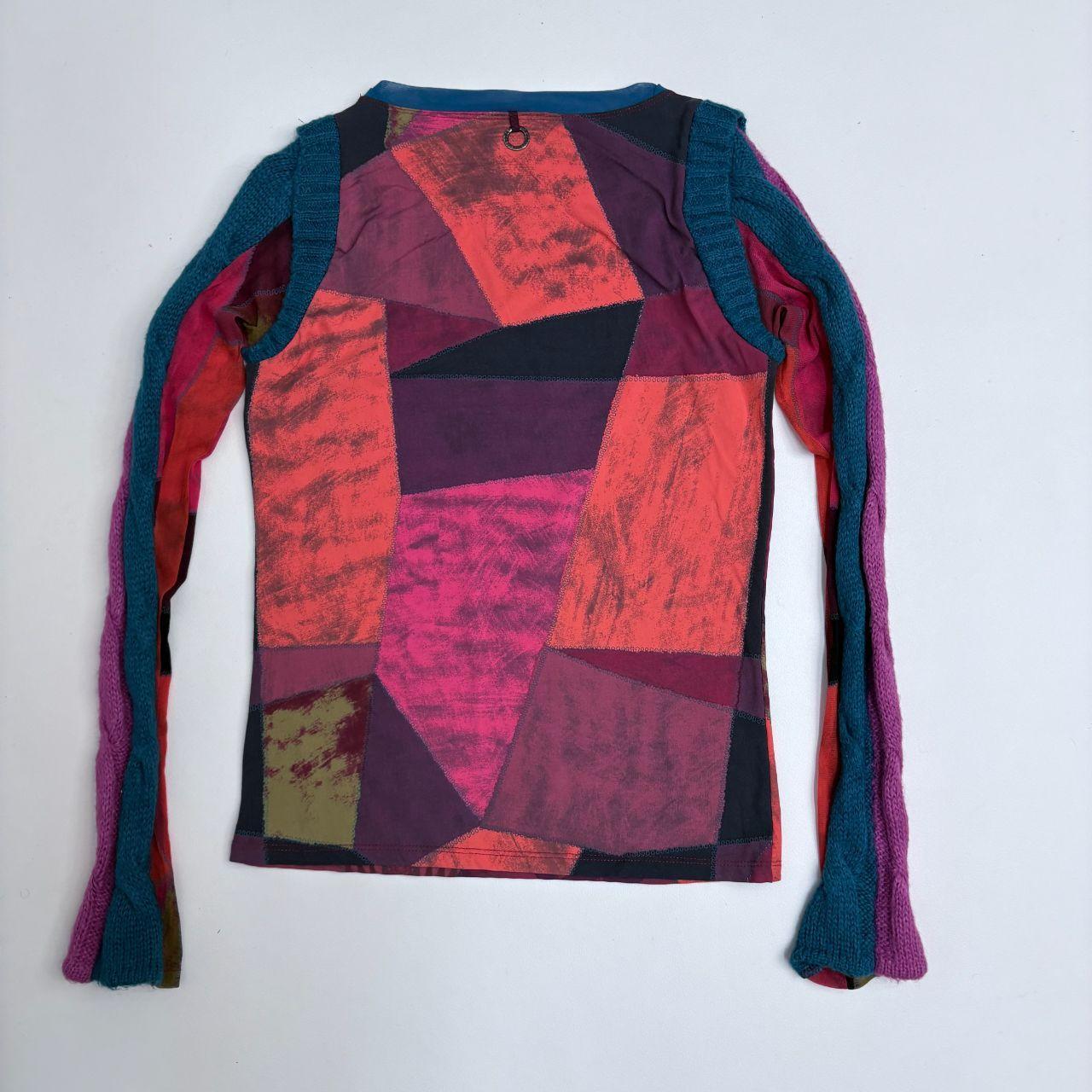 Graphic mohair Save The Queen jumper