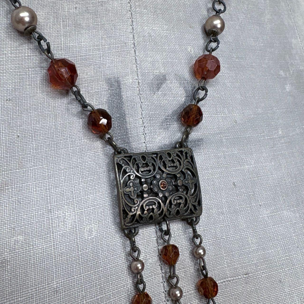 Boho hippie beaded necklace
