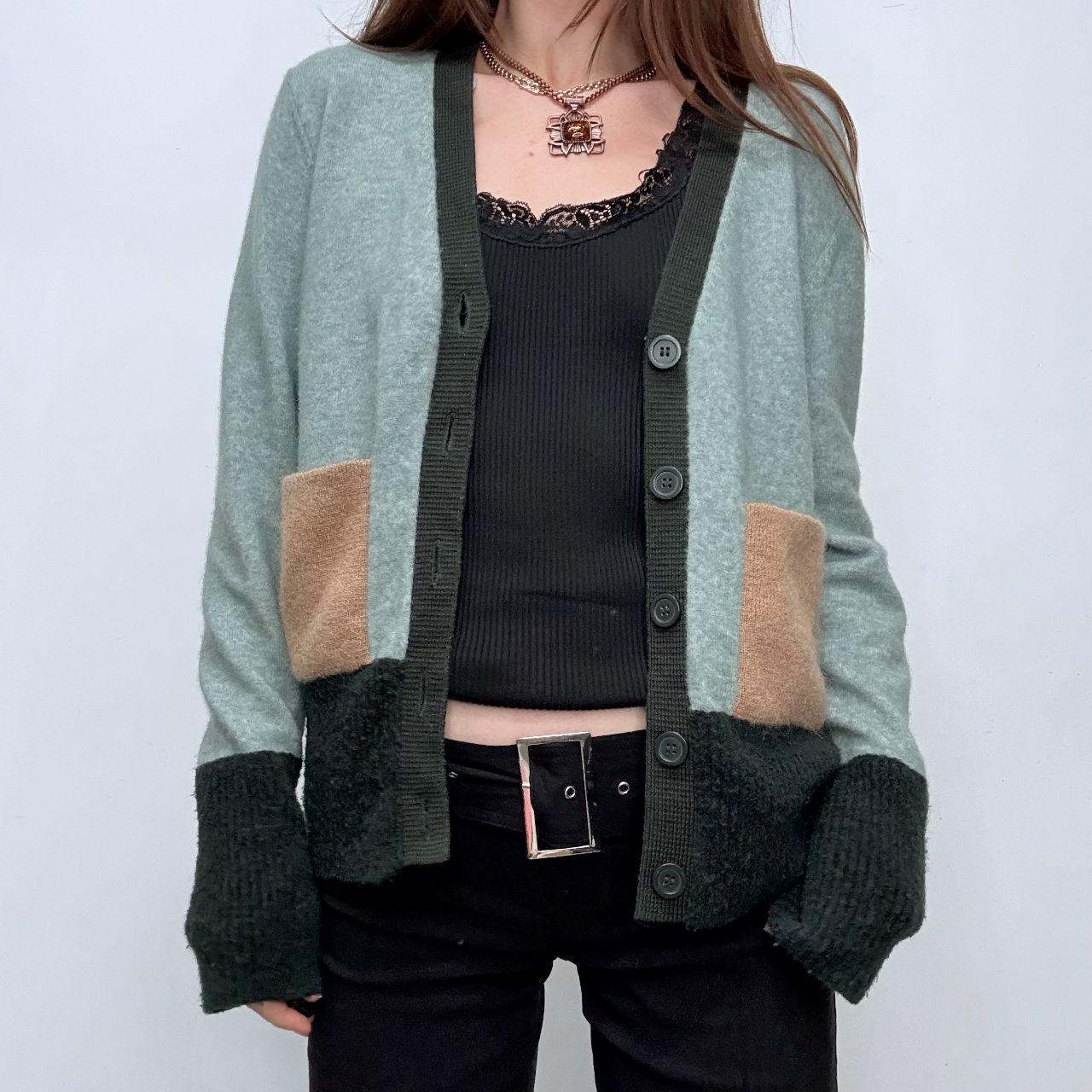Wool knit slouchy cardigan