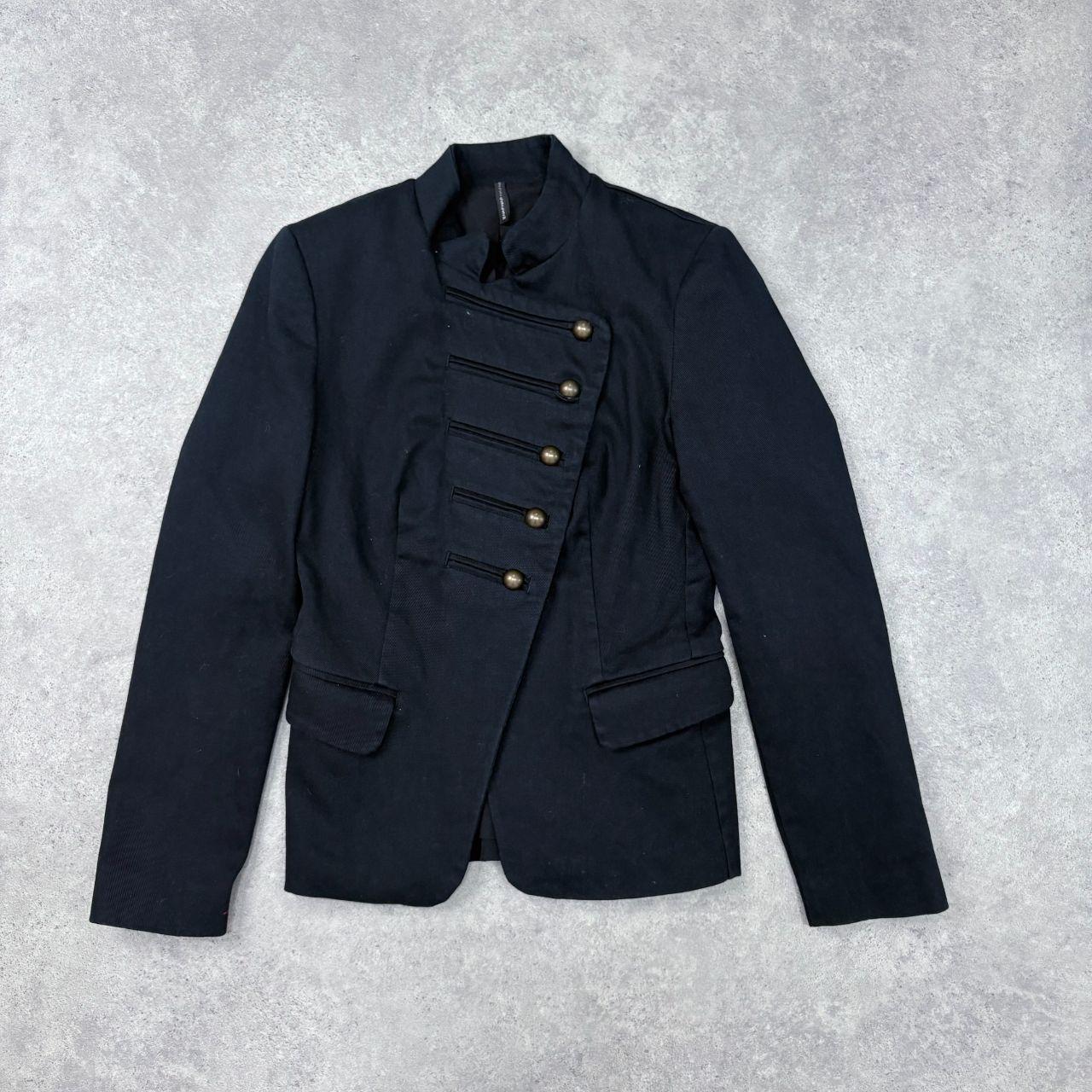 Navy flared miltary jacket