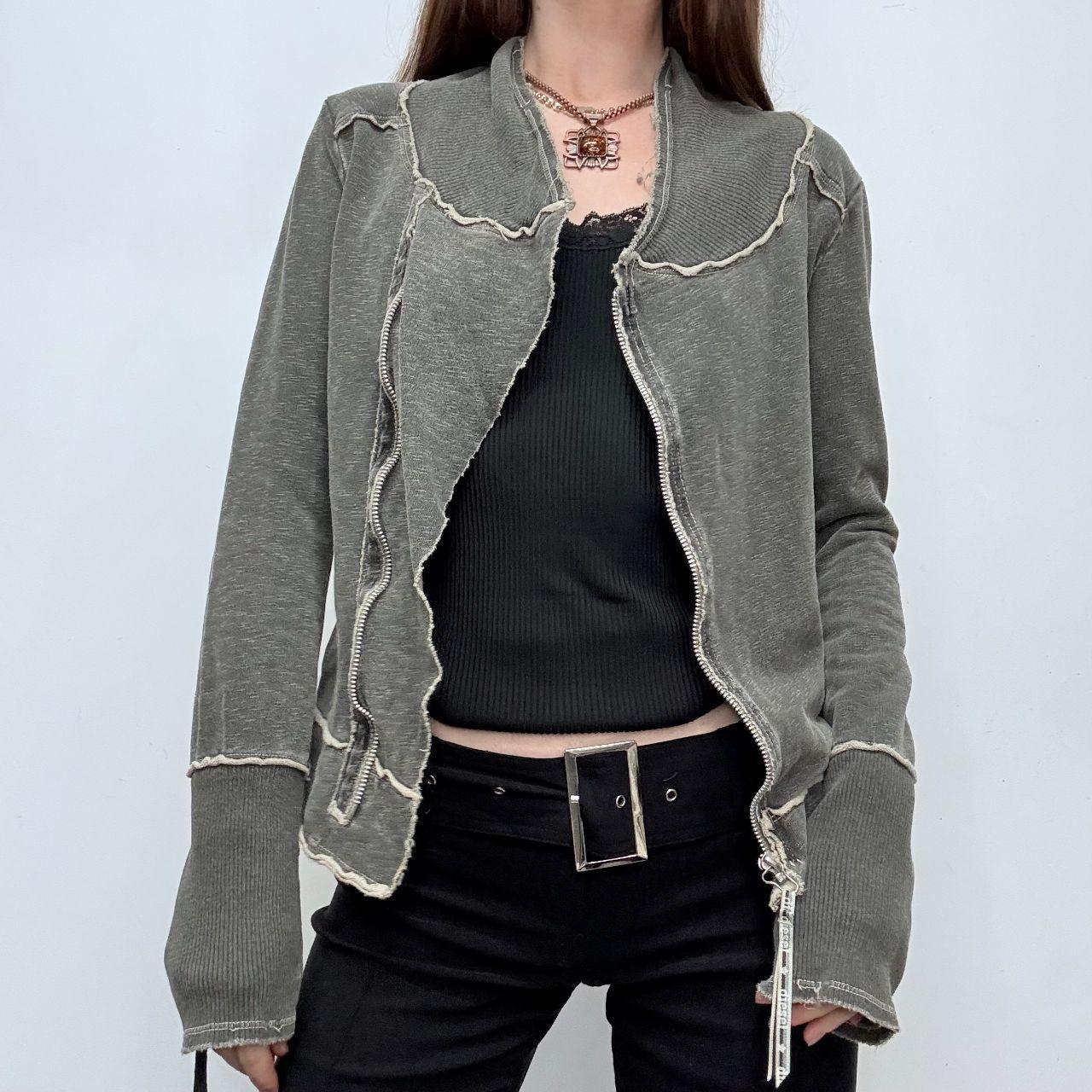 Distressed asymmetric diesel top