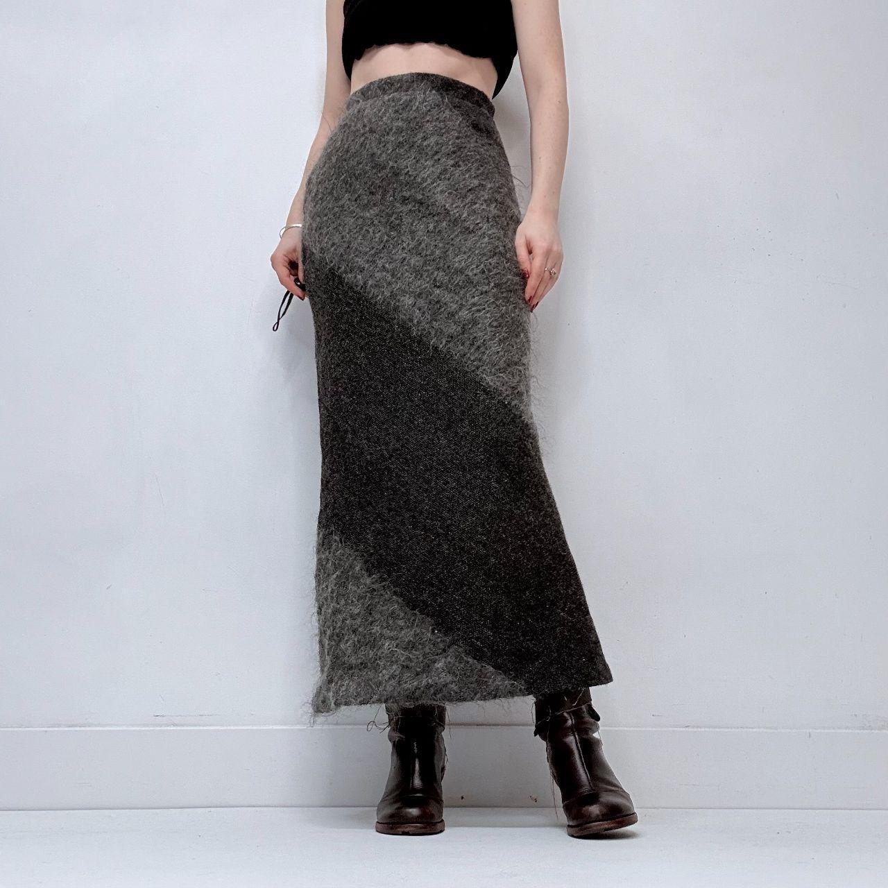 Mohair grey aline skirt