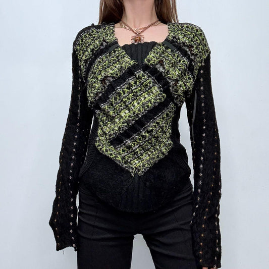 Black flared grunge fairy jumper