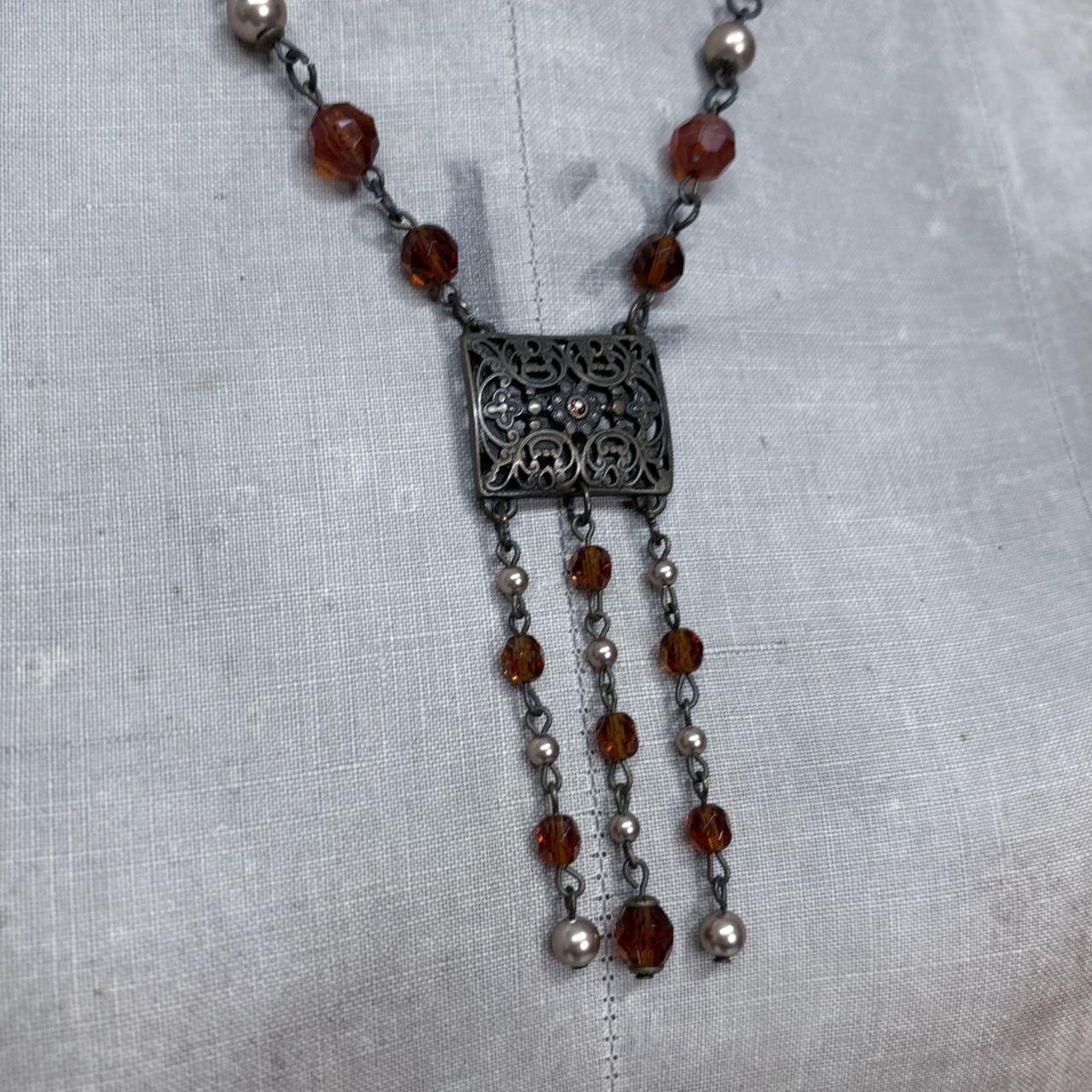 Boho hippie beaded necklace