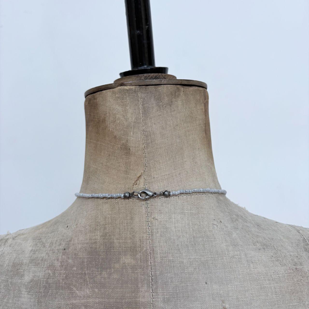Boho beaded chain necklace